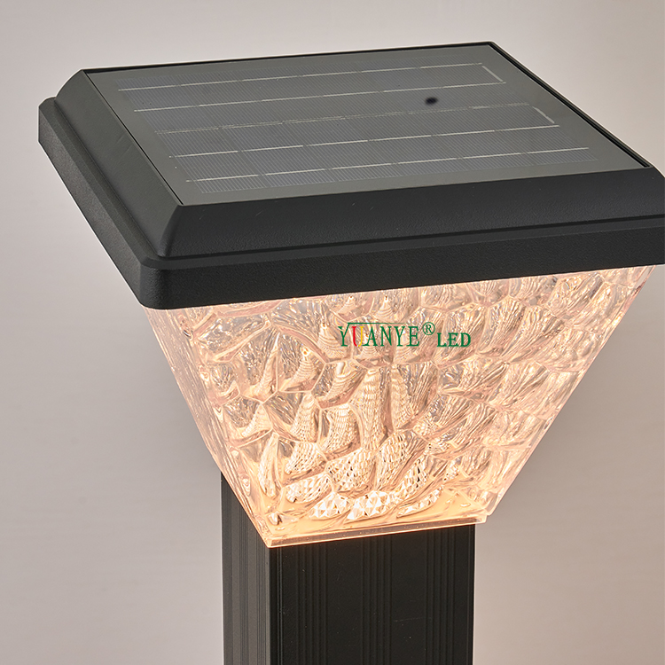 Iluminação do pátio Lawn Movimento solar de iluminação ao ar livre 2W IP65 RGB Luzes de jardim solares LED YY-CPDS186 7