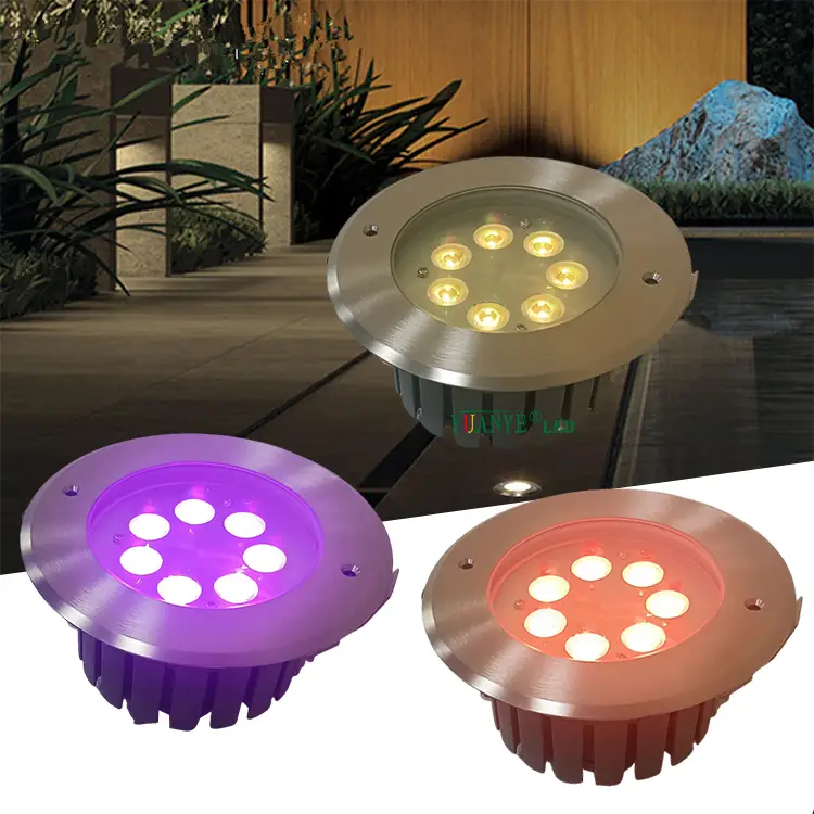 RGB RGBW LED LED RIGUABILI REGOLABILE RAMPIONE ROUND FASE DMX CONTROLLO 3W 24W 60W FASE LIMINE LIGUATA YY-DMR020 1