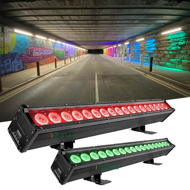 Extérieur résidant aux intempéries RGBW 4IN1 LED MUR LET LAGE LETURE IP65 FALADE LINÉAR97111 10