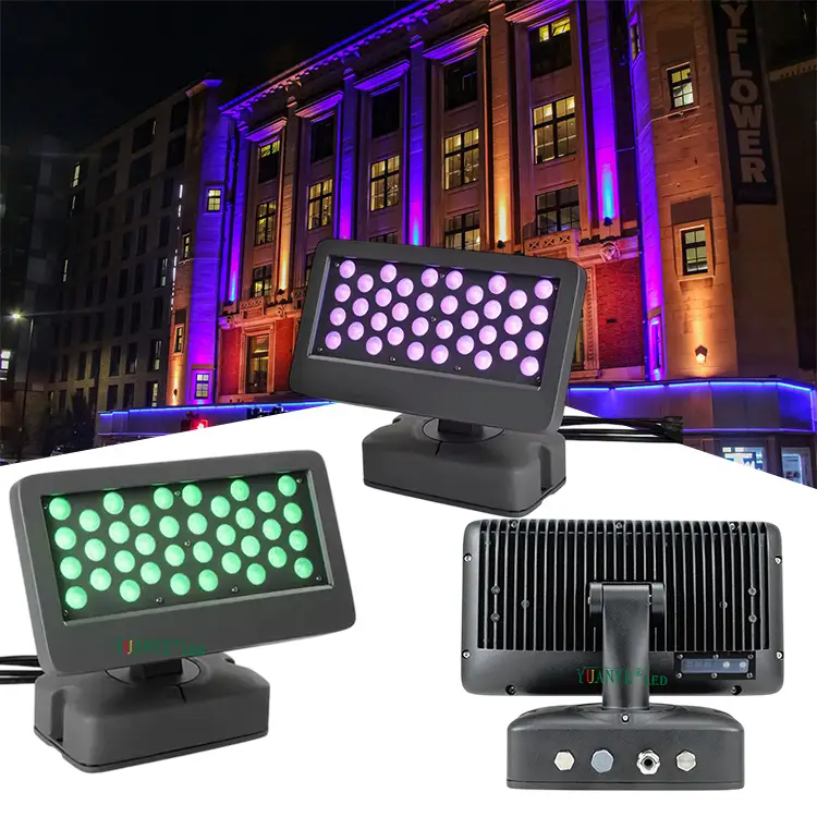 Lampu Banjir LED Voltan Luaran DC/AC 110V 120V 265V RGBW Untuk Model Peringkat Pub Tarian Lantai YY-SG0033 1