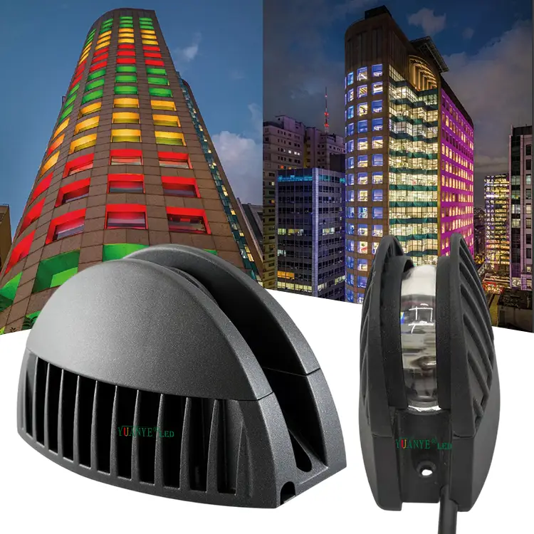Rgb Rgbw Light Aluminum Led Outdoor Wall Light Fixtures Dimmer Wall Lamps Dc24V Ac220V For Architectural YY-BDW012 1