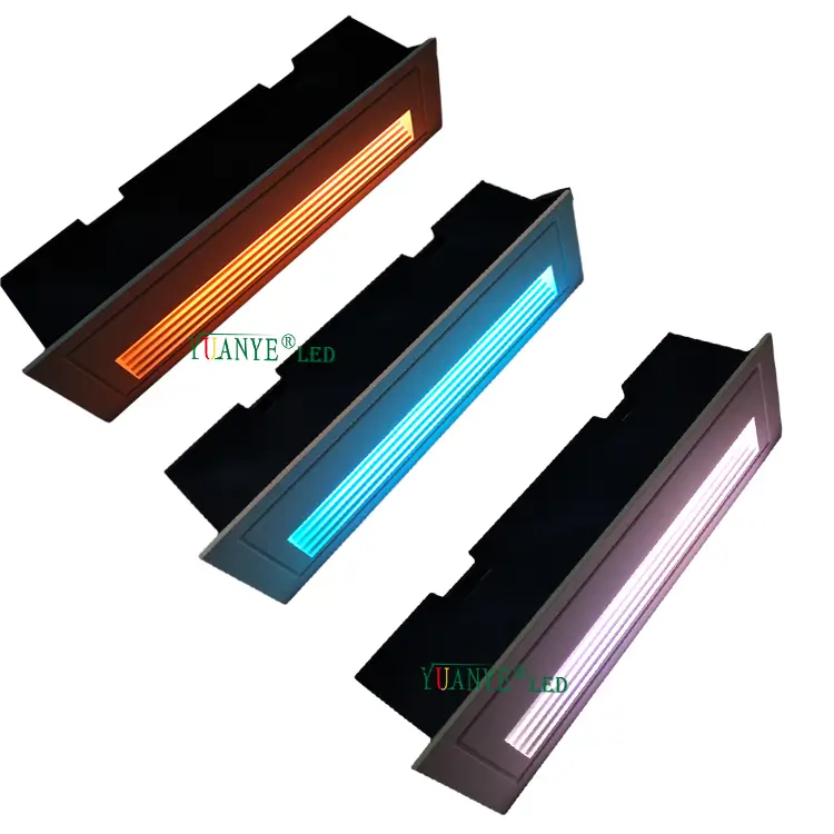 LED階段照明RGB RGBW 3W 6W 9W屋外景観装飾用のエクステリアLEDステップ照明器具YY-QJL016 1