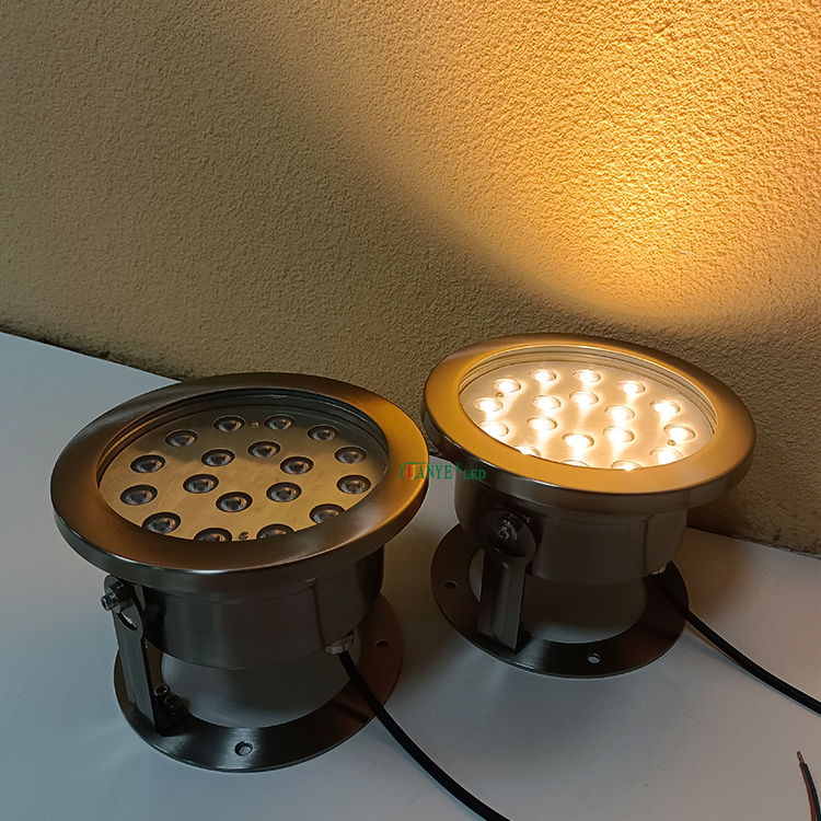 Luzes de LED subaquáticas para decoração externa, à prova de explosão, RGB RGBW, para eventos (YY-SDTR) 2