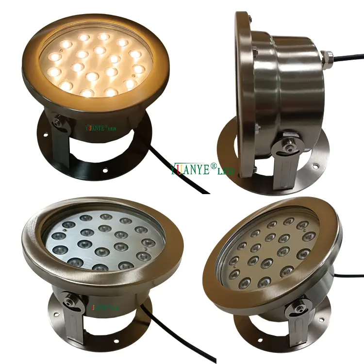 Kontrol aplikasi pintar halus IP68 LED Lampu bawah tanah 3000K 4000K 6500K RGB RGBW Lampu dek bawah air YY-SDTR 1