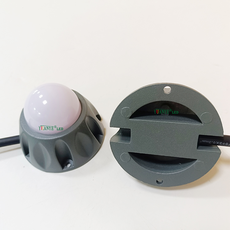 1W 2W 3W Landscape Led Pixel Point Lights Diameter 70mm Dc24V Aluminum Profile Led Point Yuanyeled YY-DG032 9