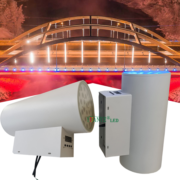 Yuanyeled Outdoor Wall Light RGB RGBW Aluminium Wall Scone Light Fixture dengan DMX512 Konsol YY-BDR001-D 2
