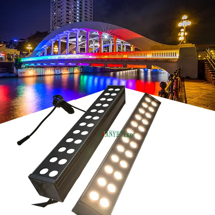 1ft 2 pieds 3ft 4 pieds Lumières de jardin permanentes extérieures DMX512 BAR LINÉAR7068 1
