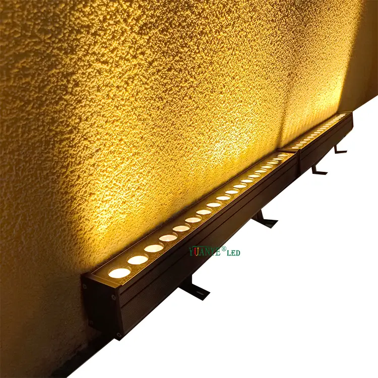 DMX512 LUZES PERTICIMENTAS PERCONTIMAS DO LUZES DE ALUMINA RGB RGBWA 4IN1 ARRUELA DE PAREDE ALTIMAGEM FACADA DE ILUMINAÇÃO DO ETACO YY-XQ4057 1