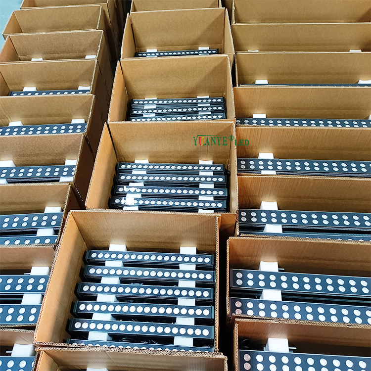 DMX512 На открытом воздухе постоянный наружный свет алюминиевый материал RGB RGBWA 4IN1 Странная шайба сцены фасад YY-XQ4058 9