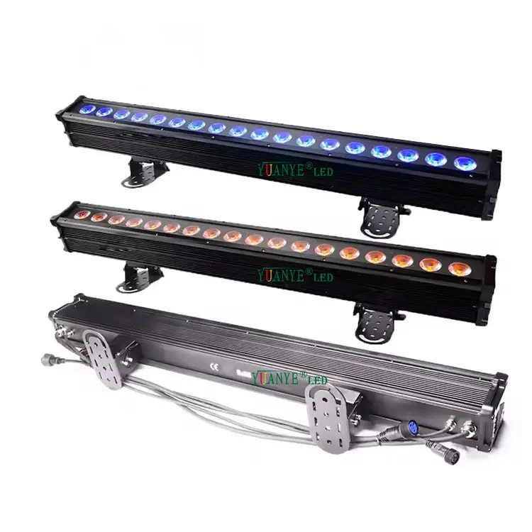 YuAnyELED WALL WASHER LIGHT RGBW RGBWA UV 6IN1 LED 0-100％LINEAR DIMMING DMX512コントロールファサードライトYY-XQ97111 1