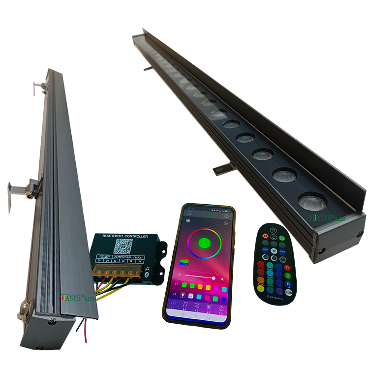 RVB RGBW Wall Washer Light Alexa Orange Green Purple Amber Lampe For Fabade Lighting Building with RF YY-XQ4033 7