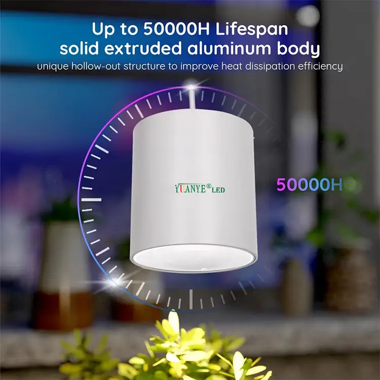 ペンダントタイプブラックホワイトボディカラー4インチ1 10W 20W 30W 72W LEDコマーシャルダウンライトハンギングランプクリスマスYY-BDR007-B 1