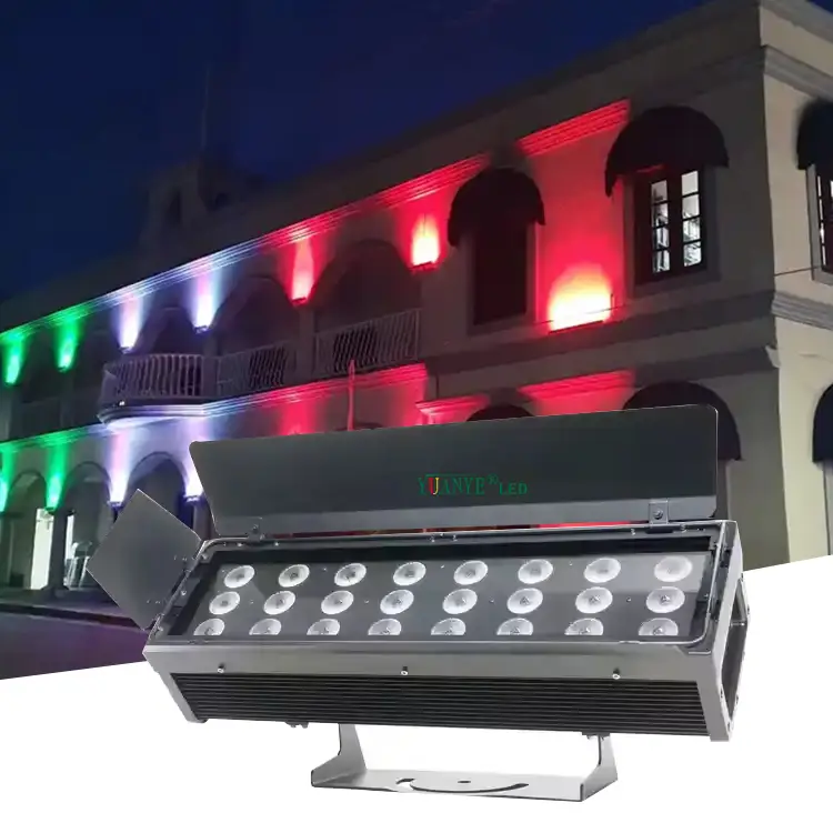 Luine de murs extérieure liendable personnalisable 100W 288W RVB RGBW Red Light Bar Stade Largeur 154 mm Hauteur 500 mm YY-XQ154120 1
