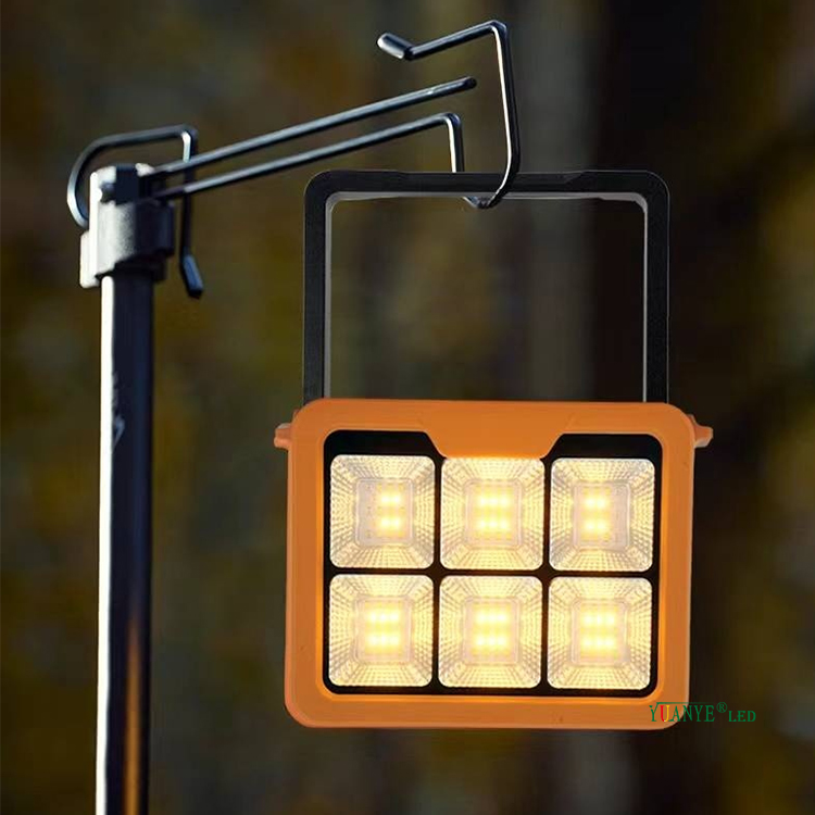 最高品質のポータブルLEDソーラーフラッドライト充電式Bluetooth IP65バッテリー付きキャンプライト240 11