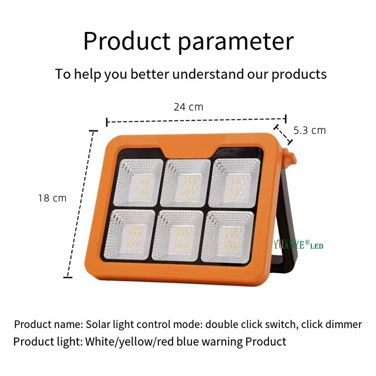 最高品質のポータブルLEDソーラーフラッドライト充電式Bluetooth IP65バッテリー付きキャンプライト240 9