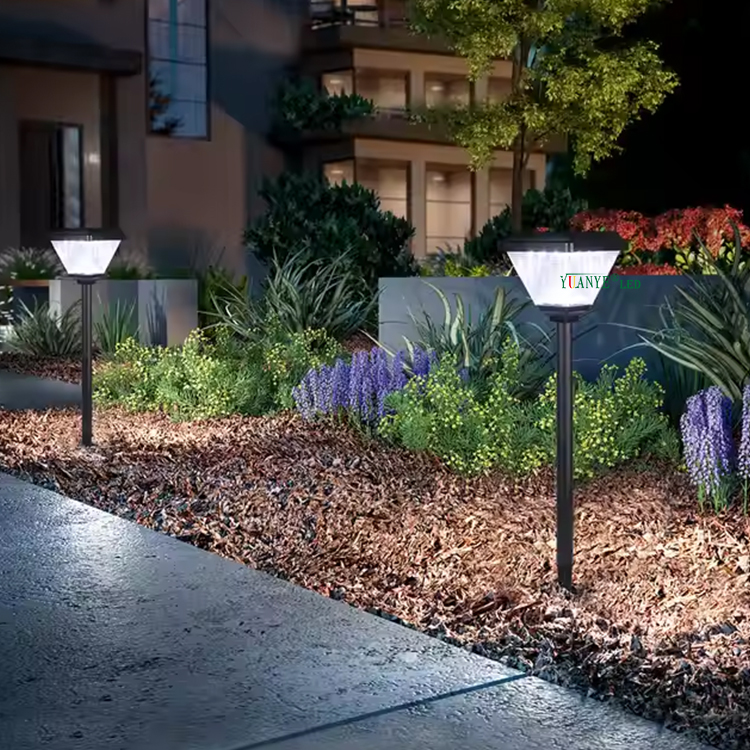 Luaran kalis air suria spike dipasang 4W taman pagar lanscape lampu hiasan lampu bollard cahaya yy-dcds225 11