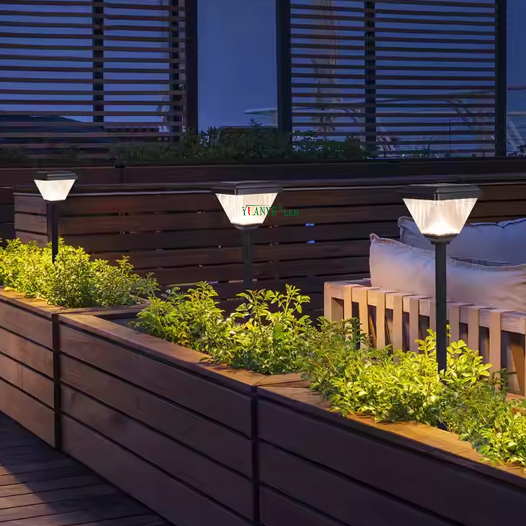 Luaran kalis air suria spike dipasang 4W taman pagar lanscape lampu hiasan lampu bollard cahaya yy-dcds225 10