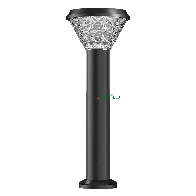 Cuerpo de aluminio de energía solar externa de Yuanyeled RGB 3000K 4000K 6500K Pilar ecológico Garden Light YY-CPDR200 2