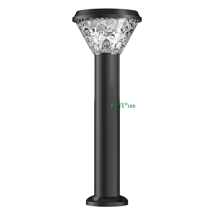 Cuerpo de aluminio de energía solar externa de Yuanyeled RGB 3000K 4000K 6500K Pilar ecológico Garden Light YY-CPDR200 4