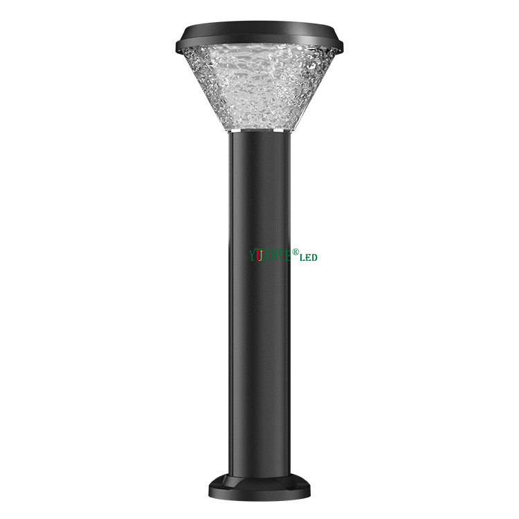 Cuerpo de aluminio de energía solar externa de Yuanyeled RGB 3000K 4000K 6500K Pilar ecológico Garden Light YY-CPDR200 3
