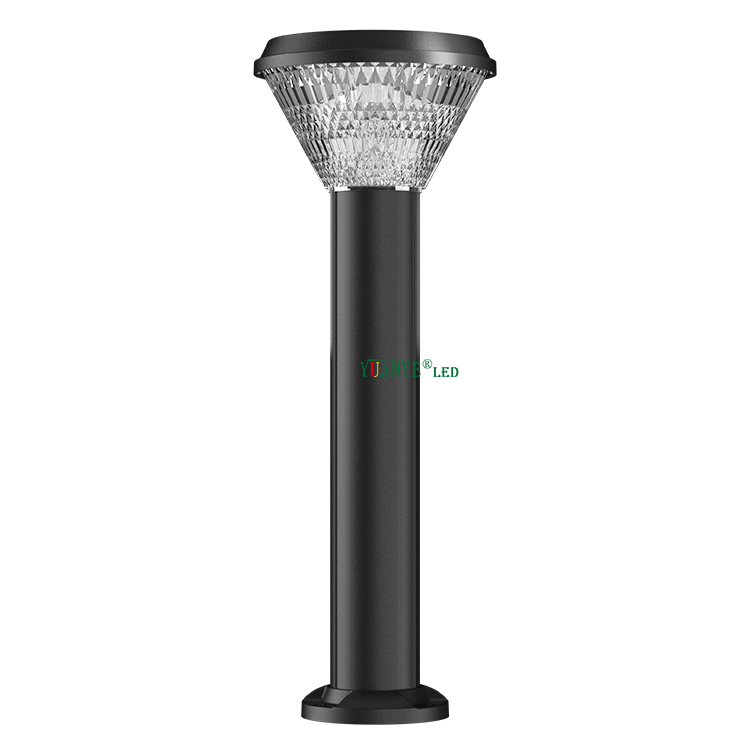 Cuerpo de aluminio de energía solar externa de Yuanyeled RGB 3000K 4000K 6500K Pilar ecológico Garden Light YY-CPDR200 6