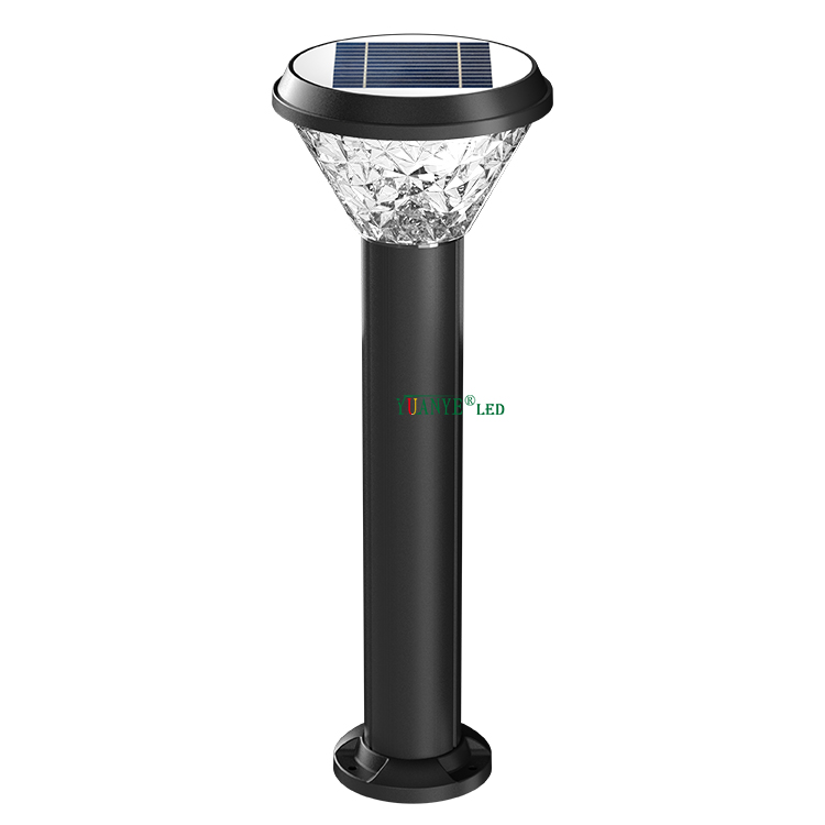Cuerpo de aluminio de energía solar externa de Yuanyeled RGB 3000K 4000K 6500K Pilar ecológico Garden Light YY-CPDR200 5