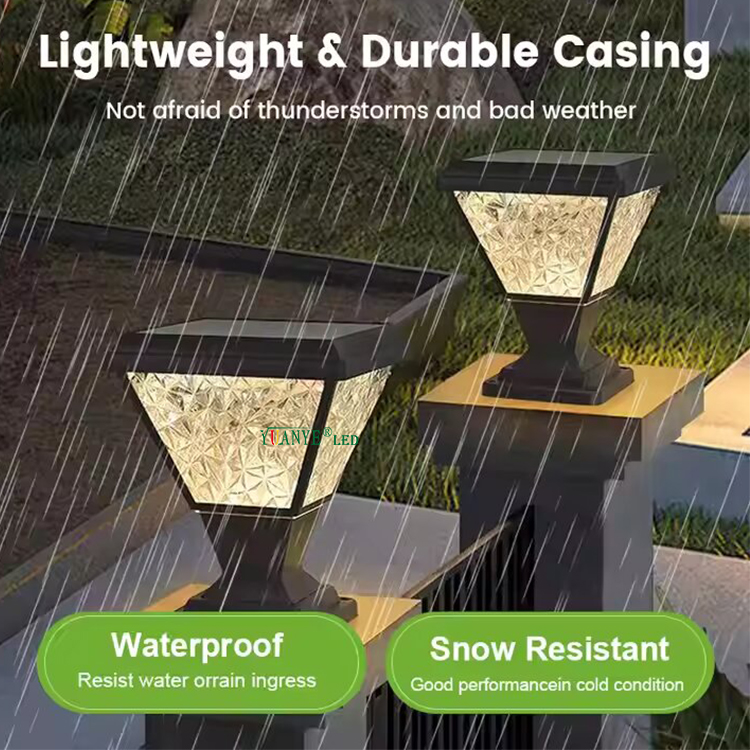 IP65 étanche 3000k-6500k Polycristallins à énergie solaire LAVÉRES DE JARDINE BOBBORADE LIGHTSCAP 13