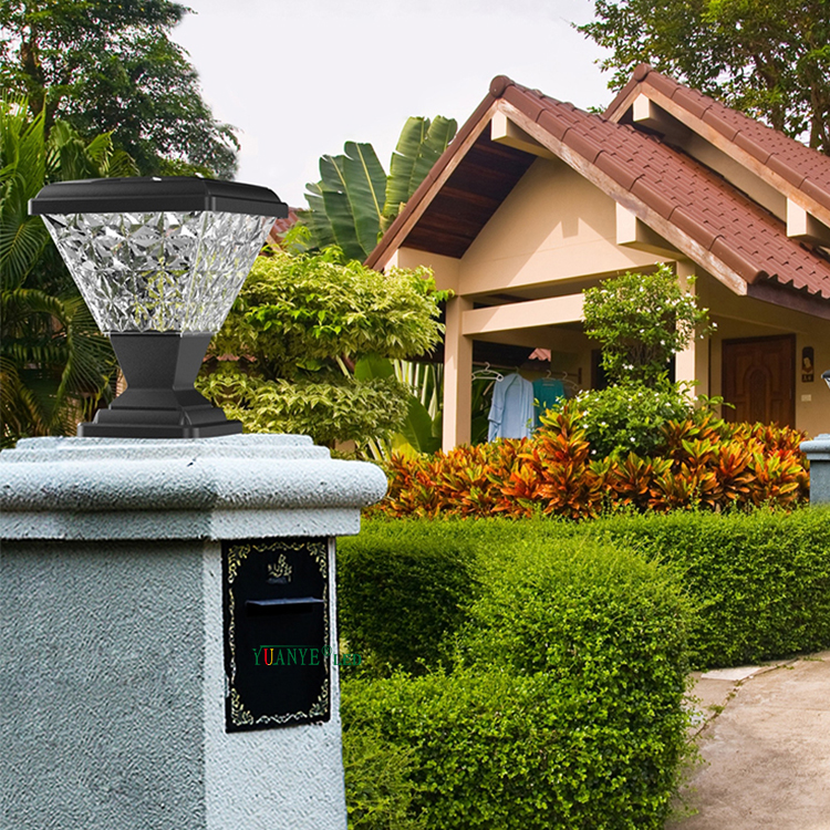 IP65 Luaran kalis air 3000k 4000k 6500k pintu gerbang utama mewah taman cahaya luar cahaya suria yy-ztds185 10