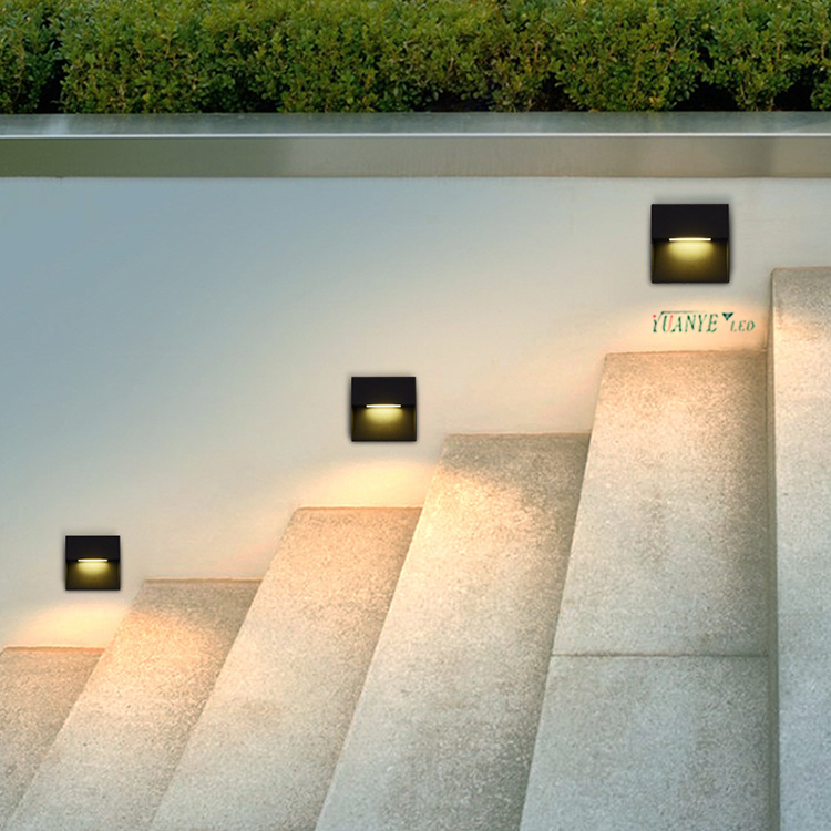 Étape lumineuse d'escalier LED Flans intégrés YY-QJL026 OUTDOOR Zigbee3.0 Balacony Solar 5W 9W 15W Yuanyeled 13