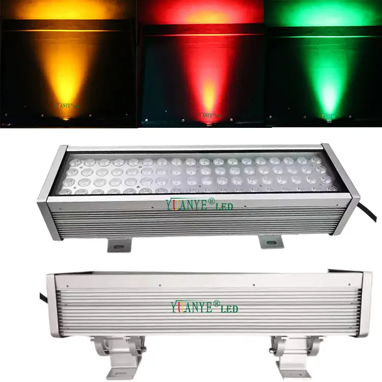 100W con scudo/visiera dmx512 rdm rondella murale luce multi funzionale a parete montata esterna yuanyeled yy-xq15412 1