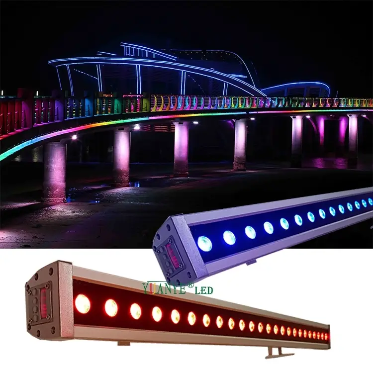 Led Function Wall Washer Light Dmx 18w 24w 36w 48w Rgb Rgbw Outdoor Lighting Yuanyeled YY-XQ7670 1