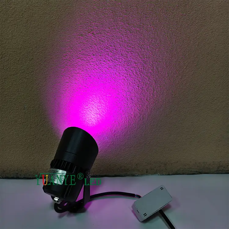 Yuanyeled - Holofote externo 3X4W RGBW Dmx512 com controle remoto para iluminação de palco e festas YY-TG6D 1