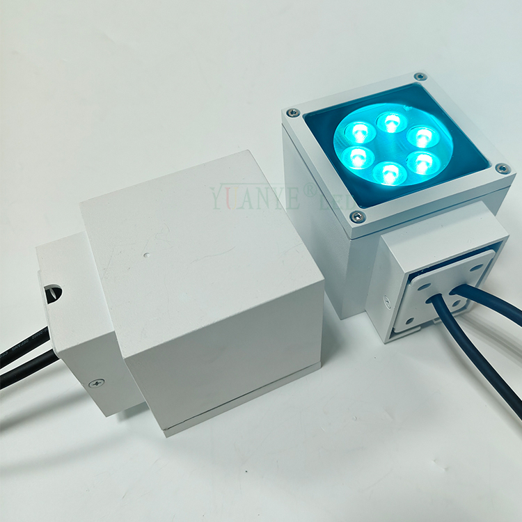 DMX512 Drahtlose, ferngesteuerte quadratische Wandleuchte mit Tuya-App für Smartphones RGBW YY-BDS042 4