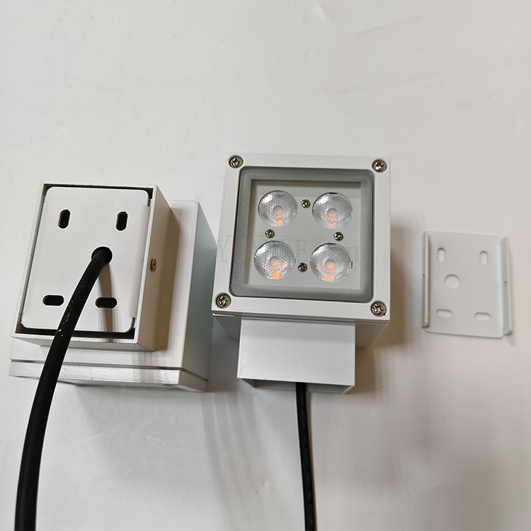 DMX512 Drahtlose, ferngesteuerte quadratische Wandleuchte mit Tuya-App für Smartphones RGBW YY-BDS042 8