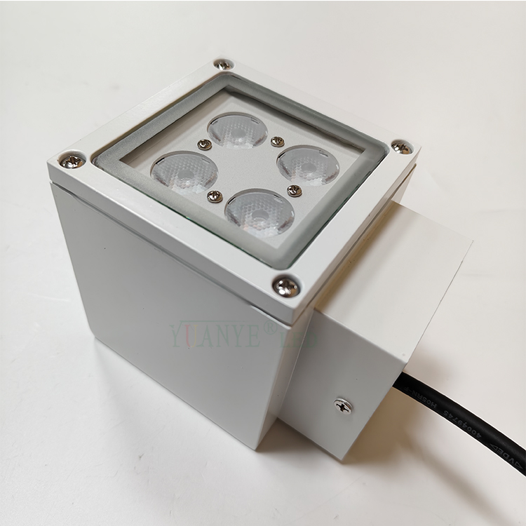DMX512 Drahtlose, ferngesteuerte quadratische Wandleuchte mit Tuya-App für Smartphones RGBW YY-BDS042 7