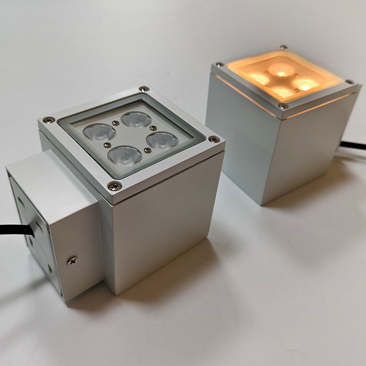 DMX512 Drahtlose, ferngesteuerte quadratische Wandleuchte mit Tuya-App für Smartphones RGBW YY-BDS042 6