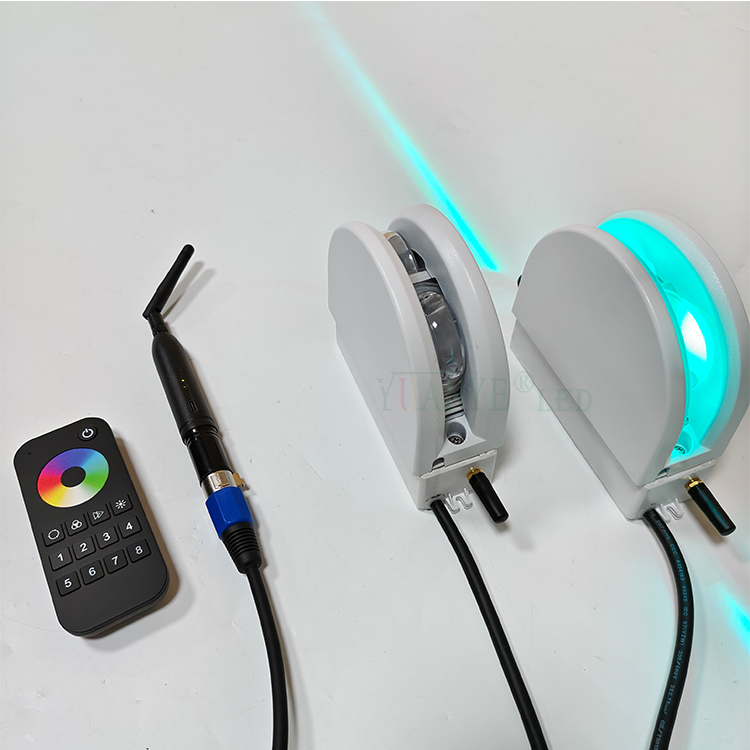 Penerima kendali jarak jauh nirkabel terintegrasi mendukung kendali jarak jauh melalui aplikasi ponsel pintar Lampu Dinding DMX512 YY-BDW008 4