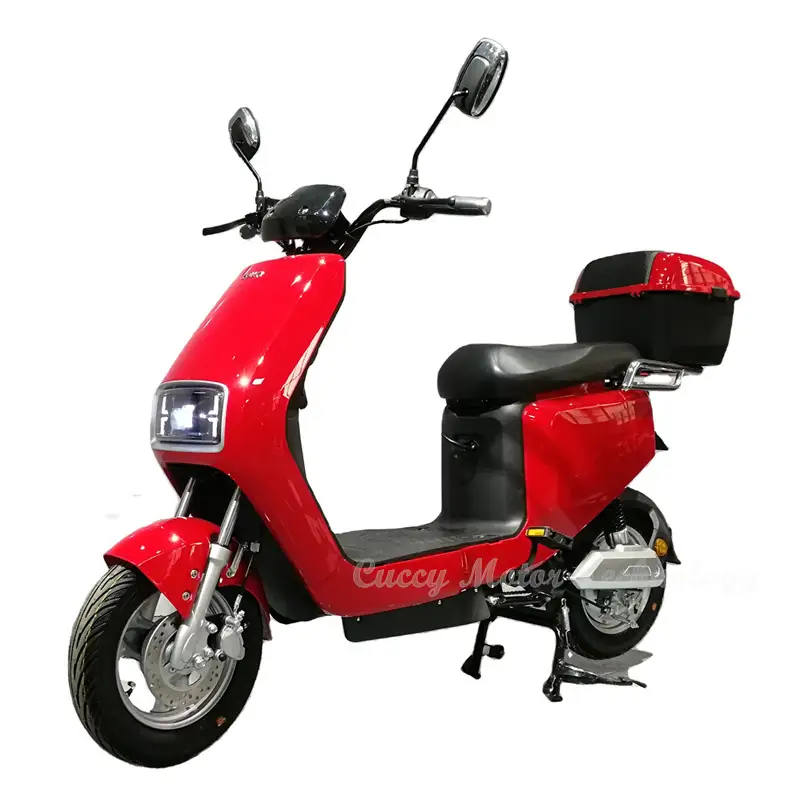 Motocicleta elétrica, scooter elétrica, ciclomotor de 1000 W, 500 W e 800 W com pedais e bateria de íon de lítio. 1