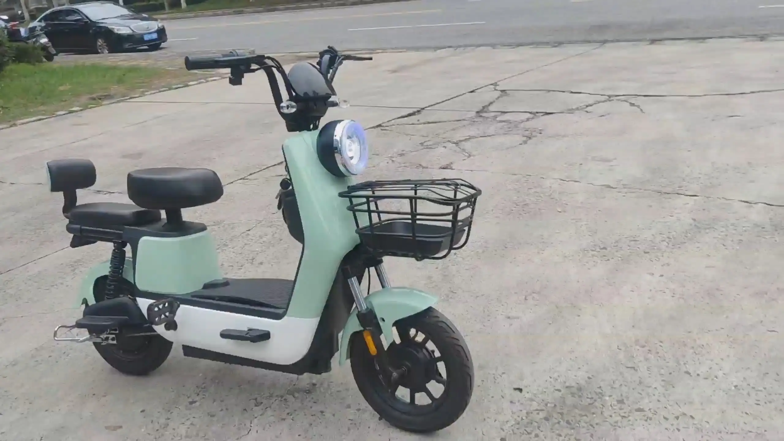 Ciclomotor elétrico 350w 500w 48v e scooter com pedais para adultos 1