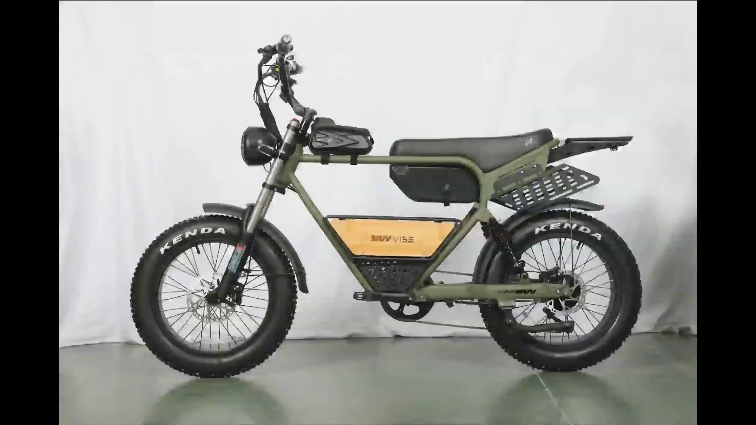 Ciclomotor elétrico com bateria de íon de lítio, pneu largo de 20 polegadas e 500 watts, com pedais à venda 1