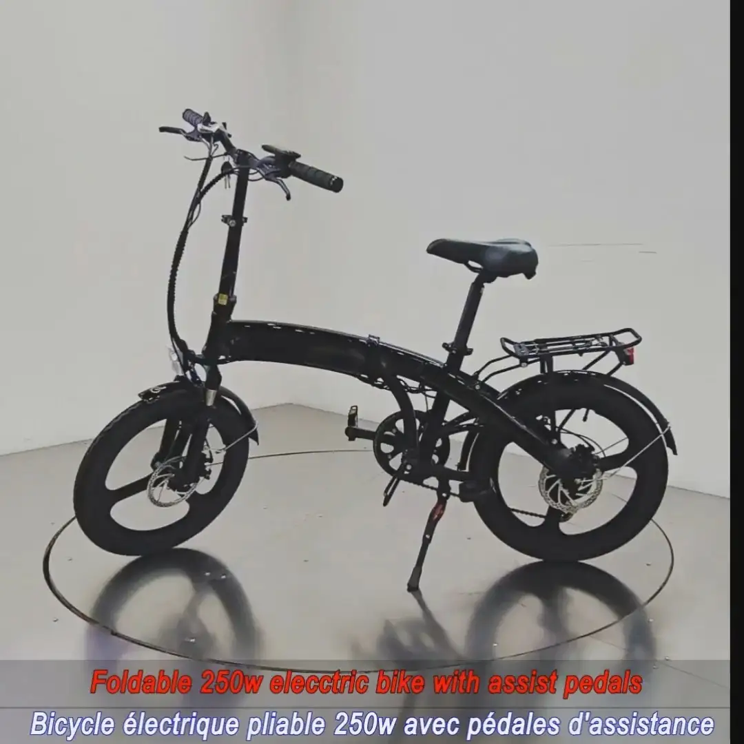 20 tire 250w road legal Lithium adult foldable folding electric bike 1