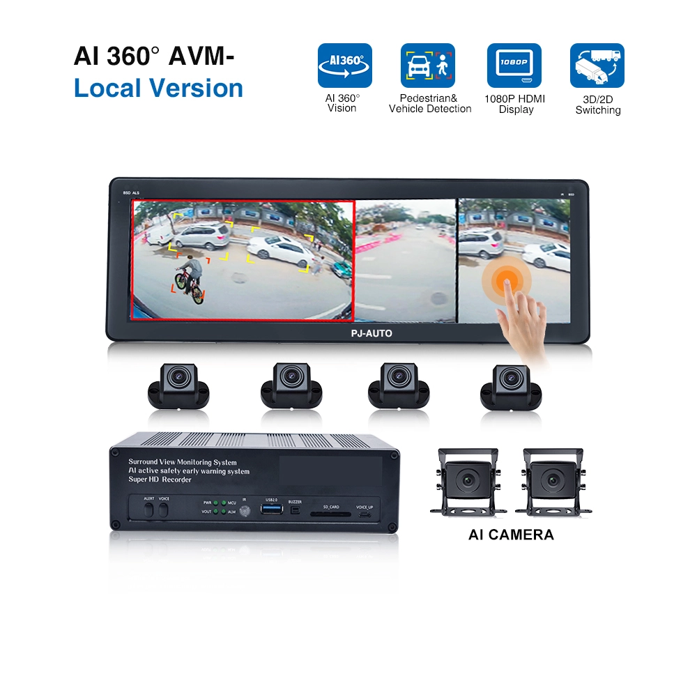 6CH AI 360° AVM Camera System with 14.5-inch Screen for Trailers 1