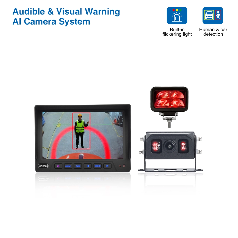 نظام كاميرا يعمل بالذكاء الاصطناعي مع تنبيه صوتي ومرئي من المستوى 3 للرافعات الشوكية 1