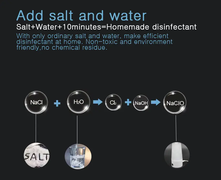 high ph sodium hypochlorite disinfectant factory for purifier 5