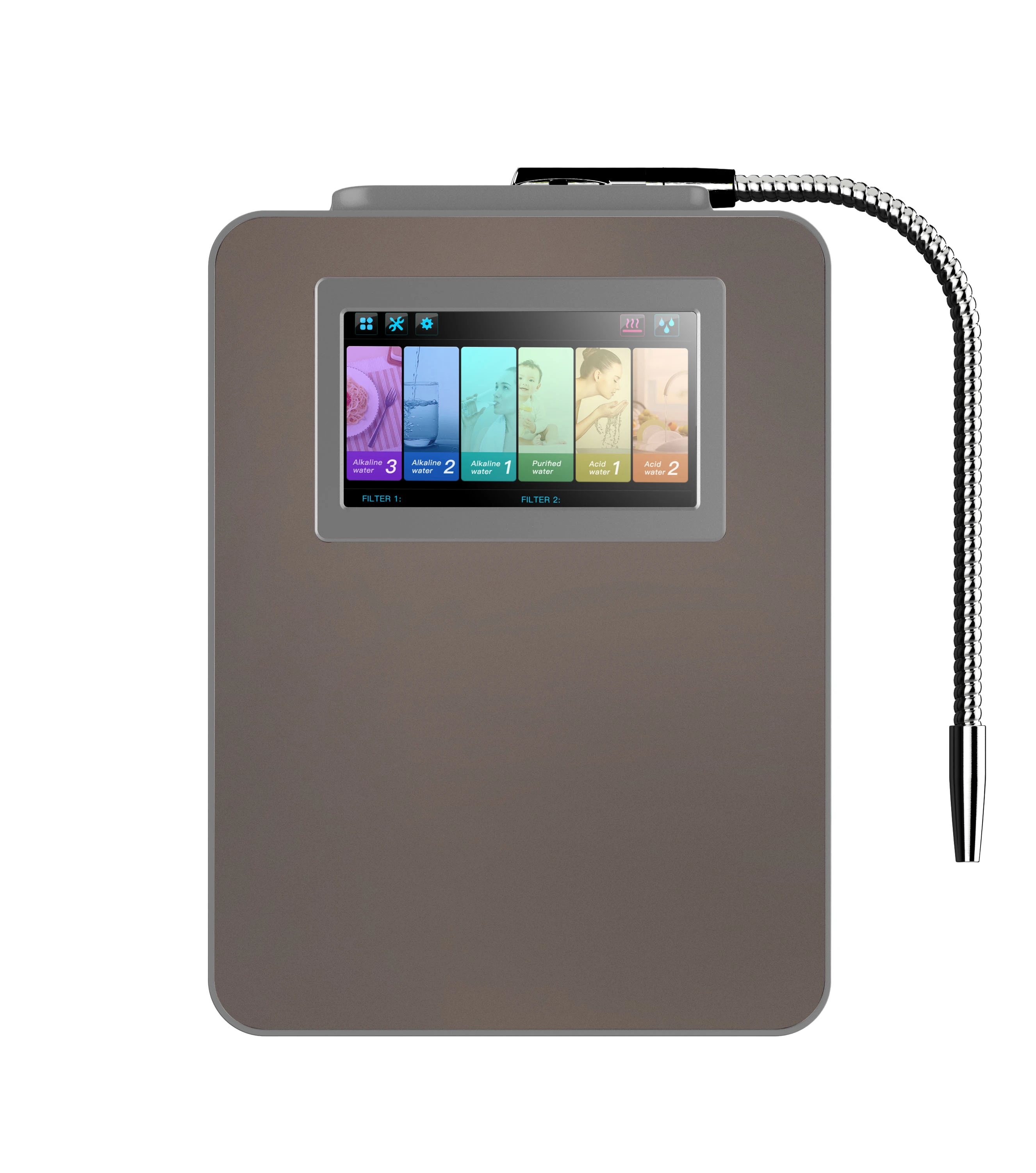 High-end household alkaline hydrogen water ionizers pH range 2.8-11.2 1