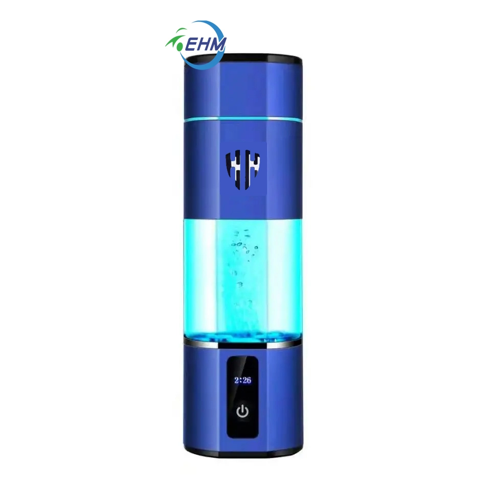 Amazon hot selling SPE PEM Portable Hydrogen Rich Water Bottle Generator Molecular H2 Water Maker Cup 5000+ppb USB Type C recharging 1