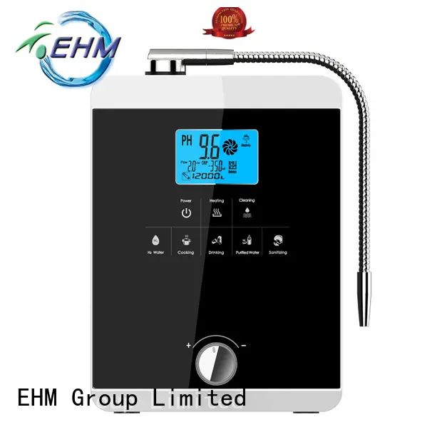 Hydrogen water ionizer with 11 titanium with platinum coating plates EHM-834 1