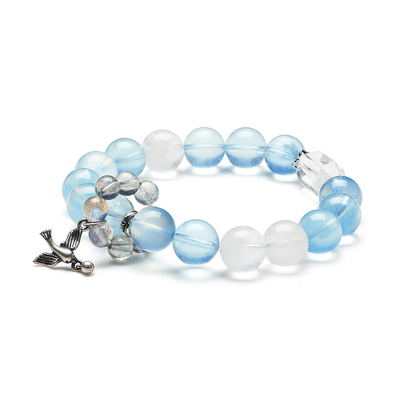 Aquamarine+ White Crystal Moonstone Deerwhisper Sja250307 1