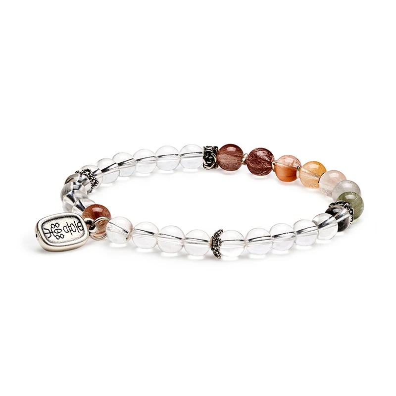 Aurora arv tillverkade kristallarmband 7 nyanser hare kvarts deerwhisper sja250302 1