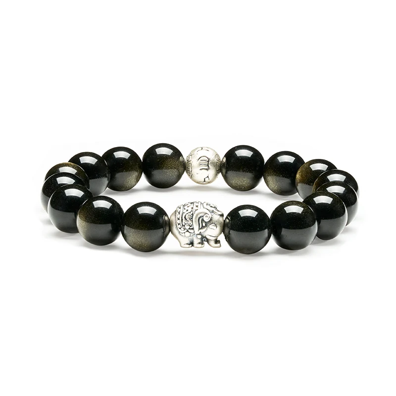 Mantra obsidiano de ouro yin graves de bracelete cervo250306 1
